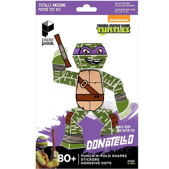 tmnt donatello paper punk action figure,  cartoons | comics by paper punk