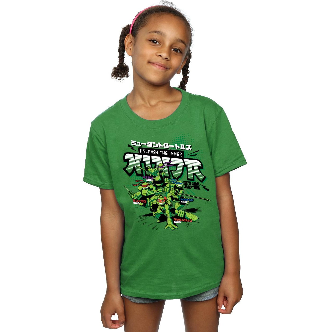 TMNT Girls Unleash The Inner Ninja Cotton T-Shirt - Walmart.com