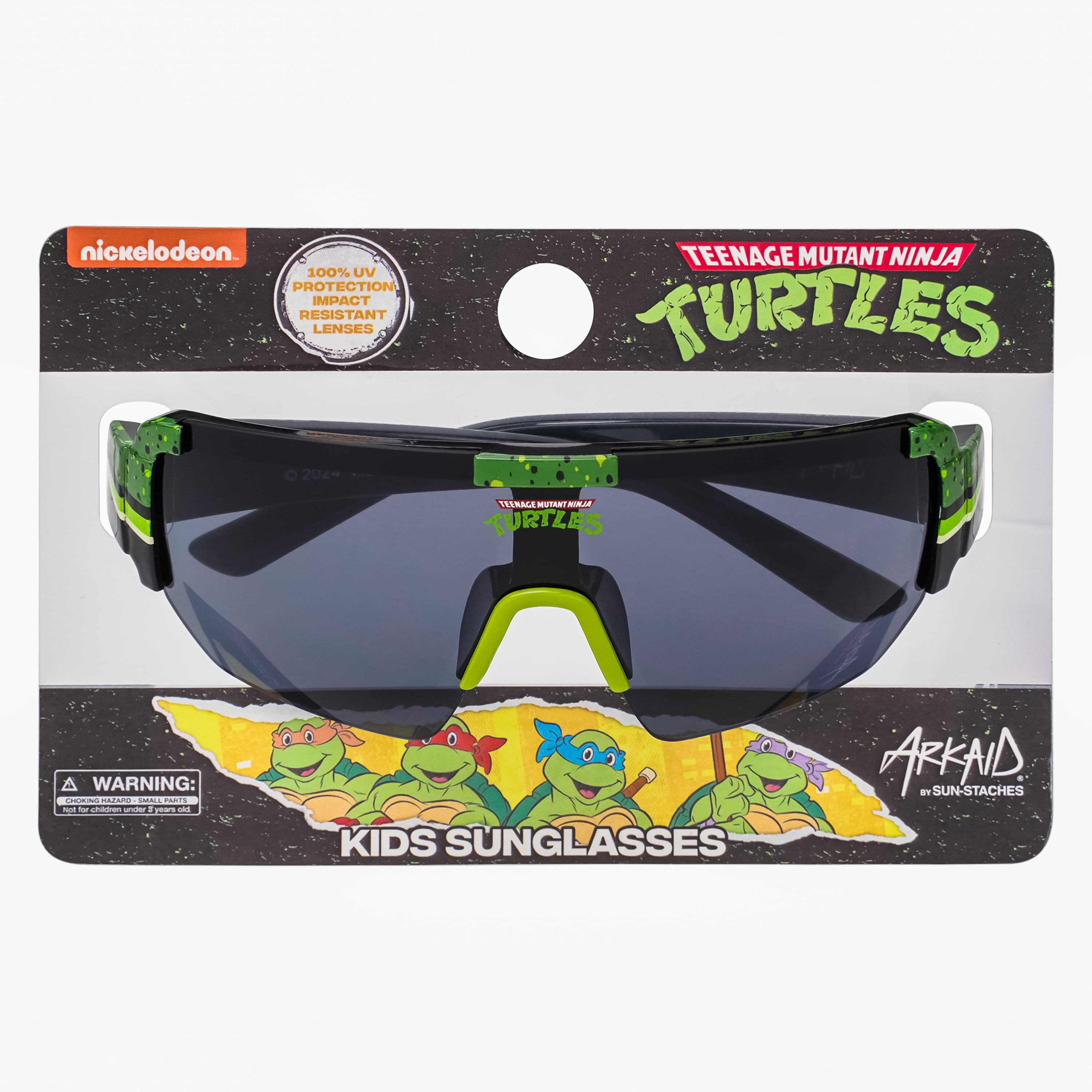 TMNT Green Large Lens Sports Wrap Sunglasses