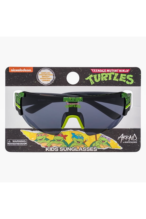 TMNT Green Large Lens Sports Wrap Sunglasses