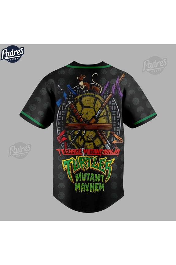 TMNT MUTANT MayHem Ninja Turtles Custom Baseball Jersey Style