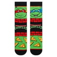 thumbnail image 1 of ODD SOX – TMNT All Turtle Faces Pizza Video Game Novelty Crew Socks – Size Large – Men’s 8–12 /, 1 of 4