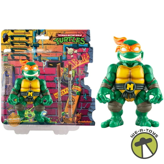 TMNT Michelangelo 8 Inch Soft Vinyl Action Figure Mondo