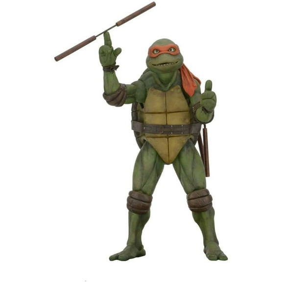 TMNT Michelangelo Action Figure 1990 Movie Collectible 6 Inch Scale Detailed Sculpt