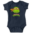 thumbnail image 1 of TMNT Michelangelo Ninja Turtle Head Romper Boys or Girls Infant Baby Brisco Brands 24M, 1 of 7
