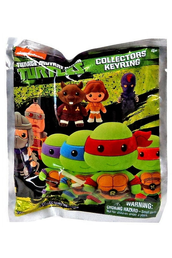 TMNT Mini Figure Keyring Mystery Pack 3D Figural Keychain