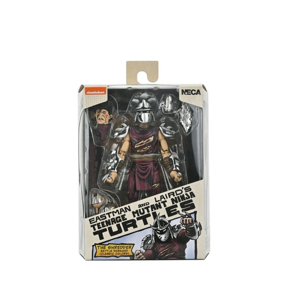 NECA Teenage Mutant Ninja Turtles Mirage Comics Battle Damaged Shredder 7" Scale Action Figure