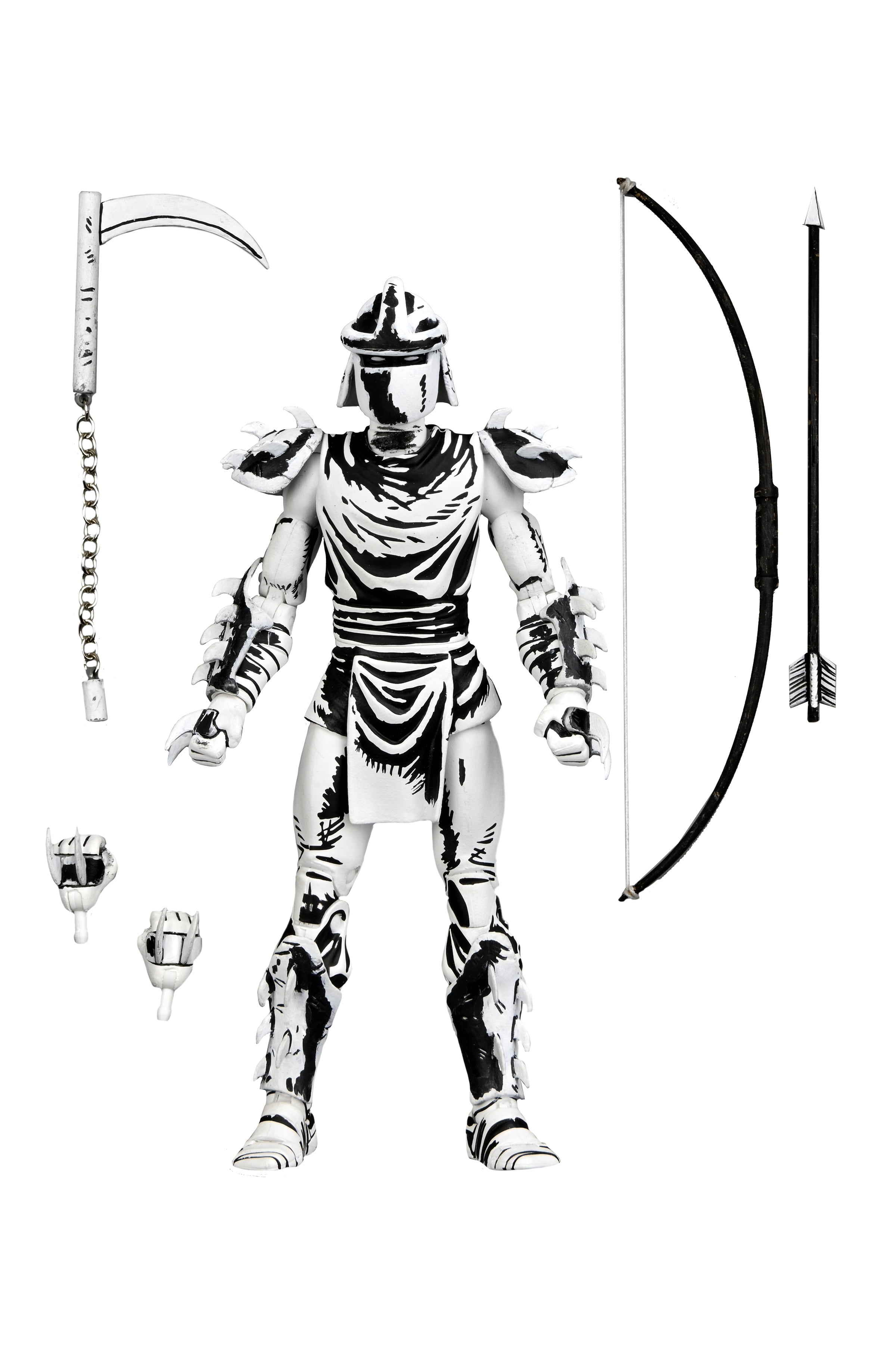Teenage Mutant Ninja Turtles (Mirage Comics) - 7” Scale Action Figure – Black & White Shredder