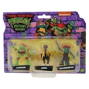 TMNT Mutant Mayhem Ninja Turtles~ 2'' Mini Figures~ Raphael, April & Leatherhead