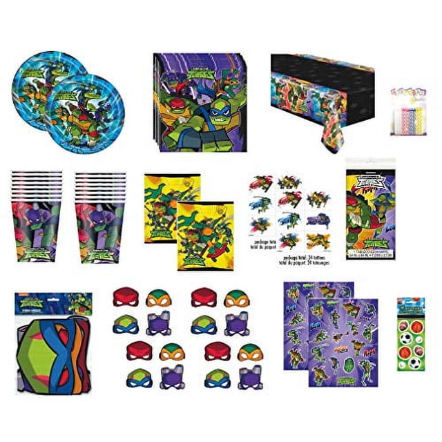 TMNT Mutant Ninja Turtles Birthday Party Supplies Decoration Favors