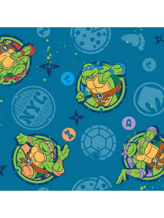 TMNT NYC Icon Shape Cotton Fabric