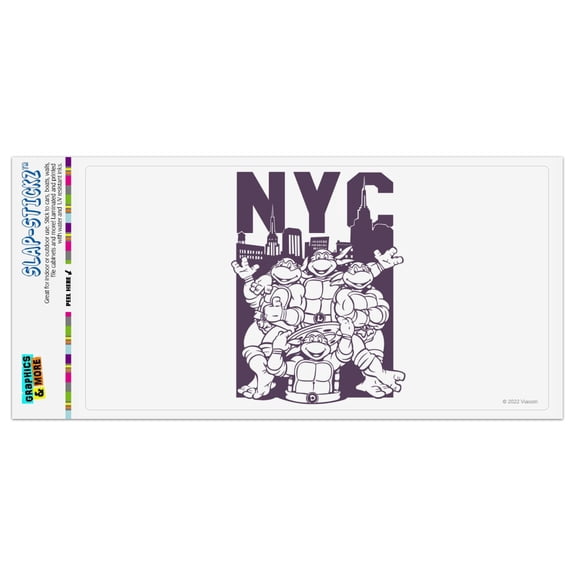 TMNT NYC Turtles Automotive Car Window Locker Bumper Sticker