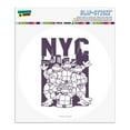 thumbnail image 1 of TMNT NYC Turtles Automotive Car Window Locker Circle Bumper Sticker, 1 of 1