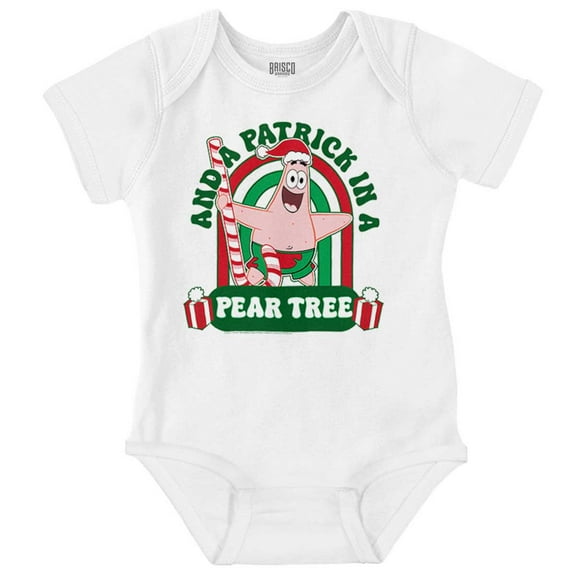 Christmas Patrick in A Pear Tree Baby Romper Boys or Girls