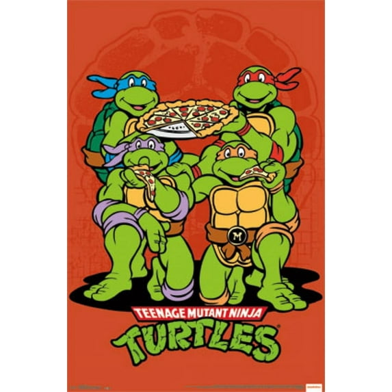 TMNT - Pizza Laminated Poster Print (22 x 34)