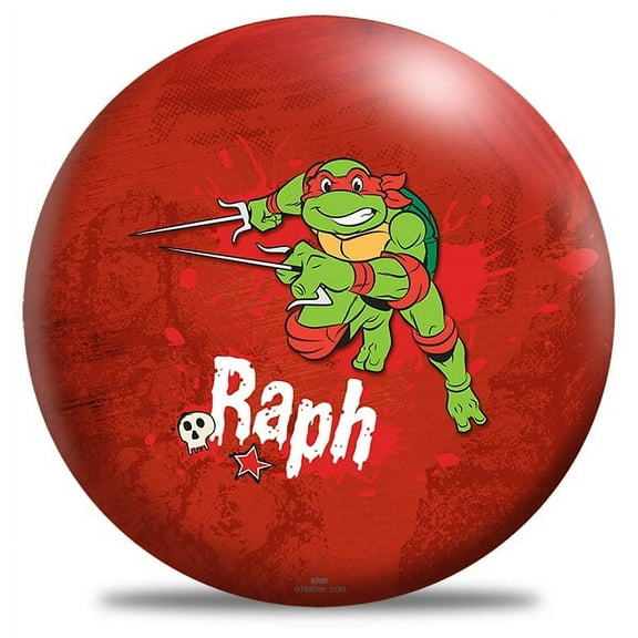 TMNT Raphael 14lb Undrilled Bowling Ball