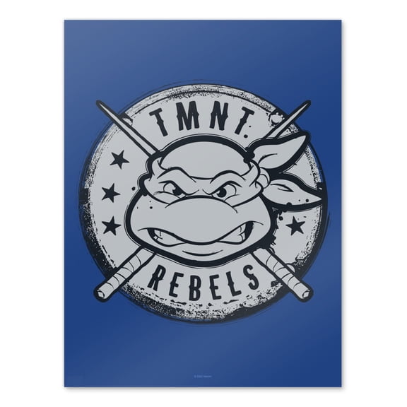TMNT Rebels Badge Wall Art Picture Paper Poster Dcor Home Decoration