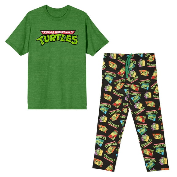 TMNT Retro Cartoon T-shirt and Pant Set-Small