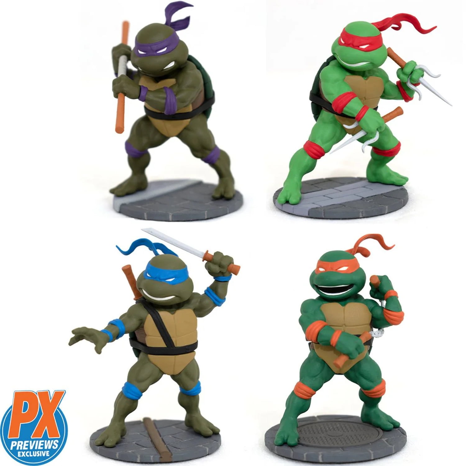 TMNT Retro D-Formz Mini-Figure Box Set SDCC 23