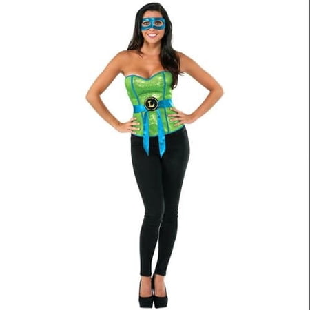 TMNT Sequined Leonardo Adult Costume Corset