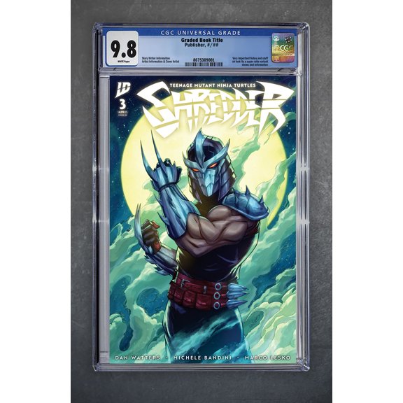 TMNT: Shredder 3 CGC Universal Series 9.8 Ryan Kincaid Variant A Trade LTD 500 [11/26/25]