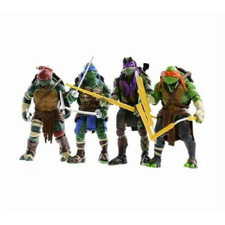 Teenage Mutant Ninja Turtles 4 Piece Lot TMNT Action Figures Anime Movie Gift