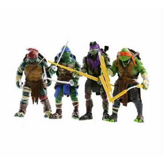 Teenage Mutant Ninja Turtles 4 Piece Lot TMNT Action Figures Anime Movie Gift