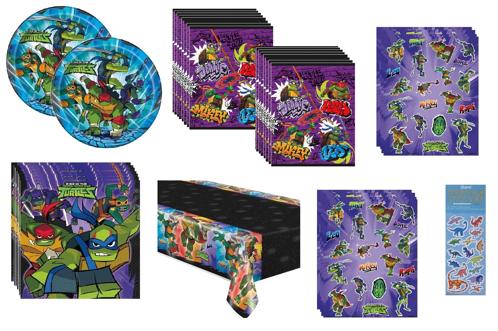 TMNT Teenage Mutant Ninja Turtles Birthday Party Supplies Decoration