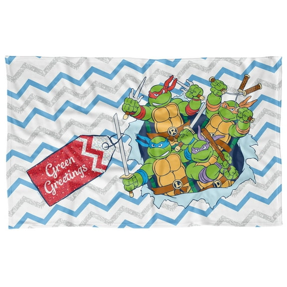 TMNT Teenage Mutant Ninja Turtles Blanket, 36'x58' Package Burst Fleece Blanket