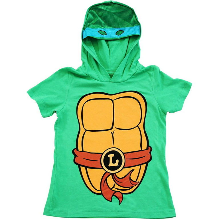 TMNT Teenage Mutant Ninja Turtles Boys Costume T-Shirt With Hood