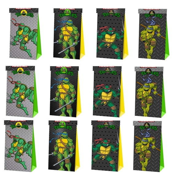 TMNT Teenage Mutant Ninja Turtles Candy Bags Birthday Goodie Party Favor Decorations Treat Supplies