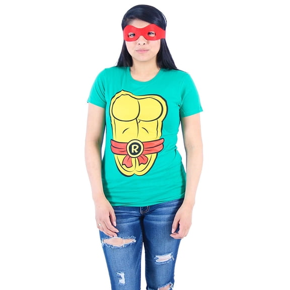 TMNT Teenage Mutant Ninja Turtles Costume Green Juniors T-shirt
