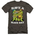 thumbnail image 1 of TMNT Teenage Mutant Ninja Turtles Have A Slice Day Unisex Adult Canvas Brand T Shirt, 1 of 2