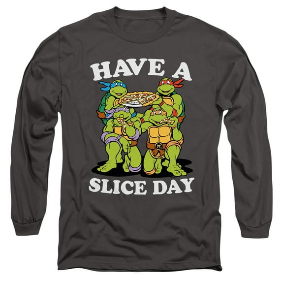 TMNT Teenage Mutant Ninja Turtles Have A Slice Day Unisex Adult Long-Sleeve T Shirt