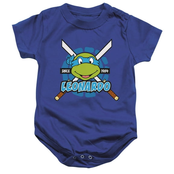 TMNT Teenage Mutant Ninja Turtles Leonardo Since 1984 Unisex Infant Snap Suit for Baby