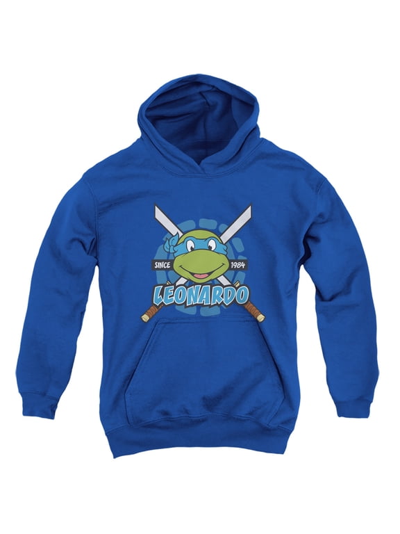 TMNT Teenage Mutant Ninja Turtles Leonardo Since 1984 Unisex Youth Pull-Over Hoodie