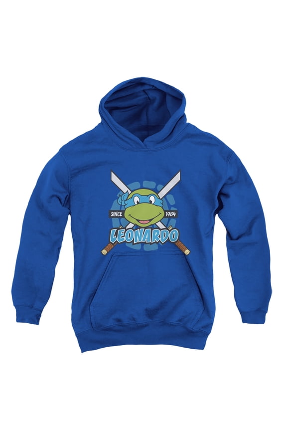 TMNT Teenage Mutant Ninja Turtles Leonardo Since 1984 Unisex Youth Pull-Over Hoodie