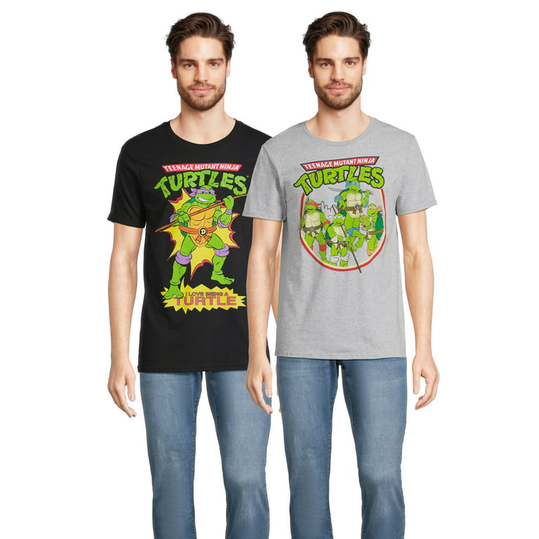 Big & Tall Men's Teenage Mutant Ninja Turtles Graphic Tee - Black Heather - Size 2XLT, Men's