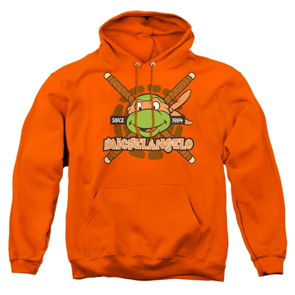 TMNT Teenage Mutant Ninja Turtles Michelangelo Since 1984 Unisex Adult Pull-Over Hoodie