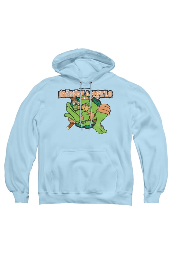 TMNT Teenage Mutant Ninja Turtles Party Dude Michelangelo Unisex Adult Pull-Over Hoodie