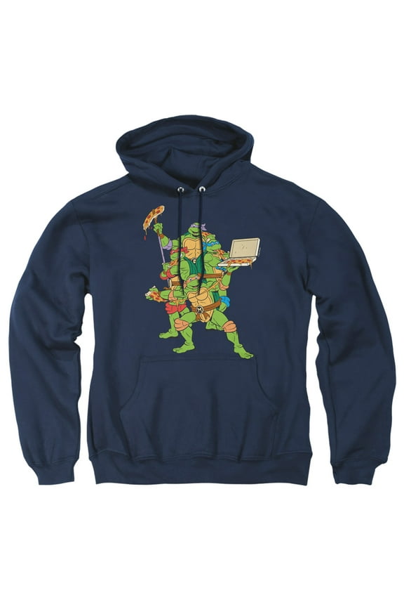 TMNT Teenage Mutant Ninja Turtles Pizza Party Unisex Adult Pull-Over Hoodie