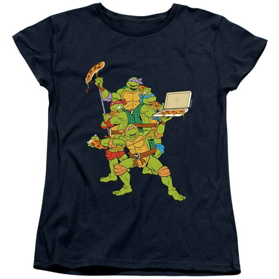 TMNT Teenage Mutant Ninja Turtles Pizza Party Women's T Shirt