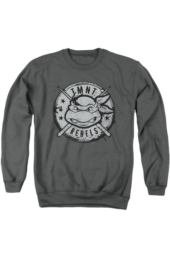 TMNT Teenage Mutant Ninja Turtles Rebels Distressed Logo Unisex Adult Crewneck Sweatshirt