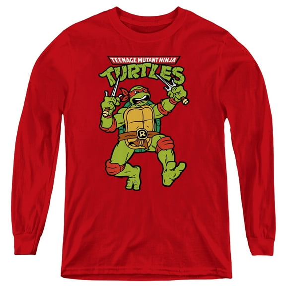 TMNT Teenage Mutant Ninja Turtles Retro Raph Youth Long Sleeve T shirt