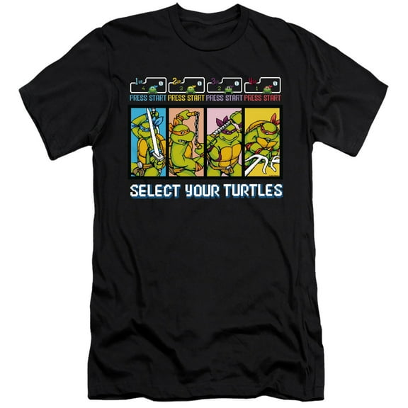 TMNT Teenage Mutant Ninja Turtles Select Your Turtles Unisex Adult Canvas Brand T Shirt