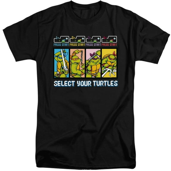 TMNT Teenage Mutant Ninja Turtles Select Your Turtles Unisex Adult Tall T Shirt