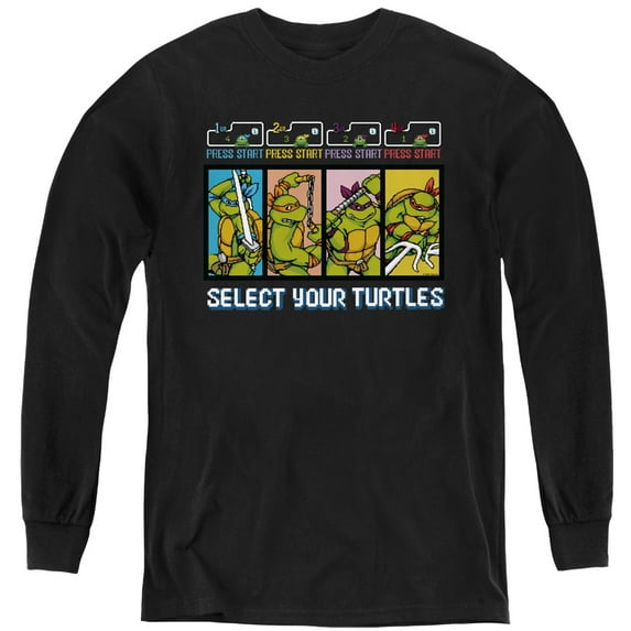TMNT Teenage Mutant Ninja Turtles Select Your Turtles Youth Long Sleeve T shirt