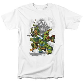 TMNT Teenage Mutant Ninja Turtles Pizza Box White Adult T-Shirt - Teenage Mutant Ninja Turtles - | TV Store Online 2x