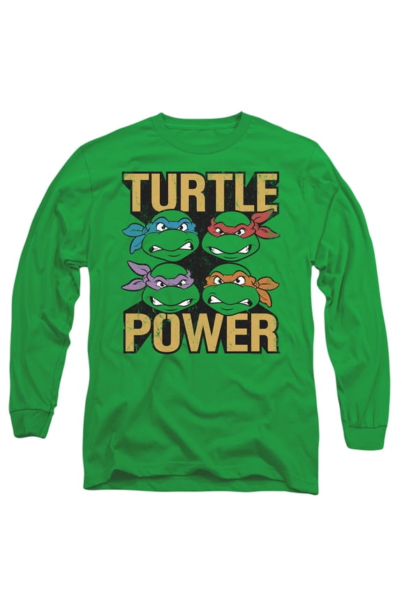 TMNT Teenage Mutant Ninja Turtles Turtle Power Unisex Adult Long-Sleeve T Shirt
