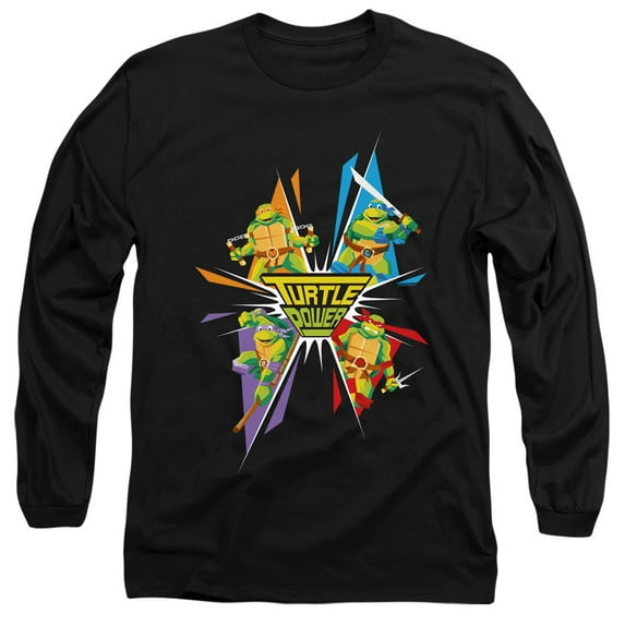 TMNT Teenage Mutant Ninja Turtles Turtle Power Unisex Adult Long-Sleeve T Shirt